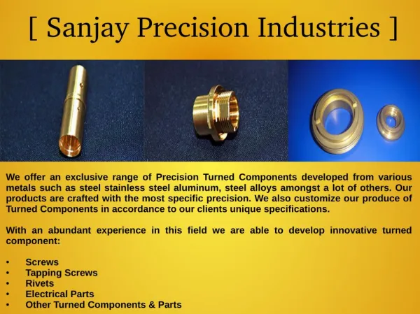 Precision CNC Turned Components