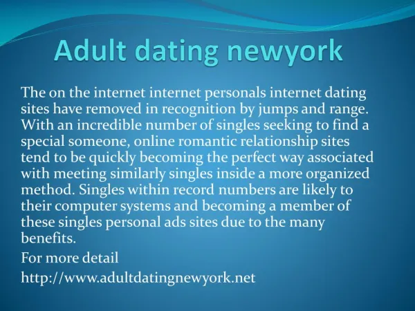 Adult dating newyork