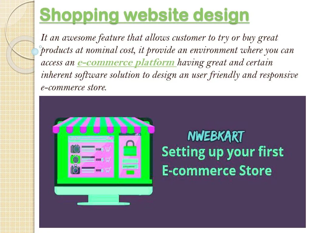 shopping website design