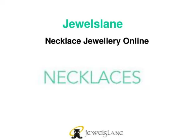 Necklace Online in India - Jewelslane