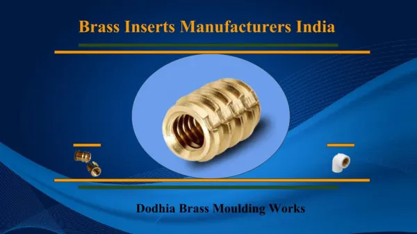 Brass Inserts Length, Threads and Features