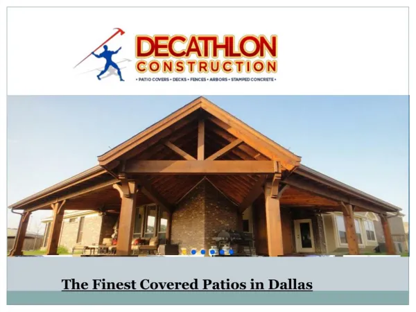 The Finest Covered Patios in Dallas