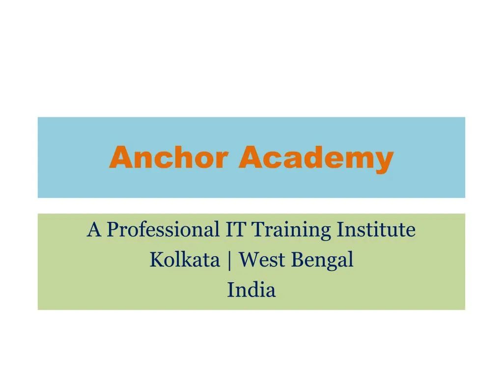 anchor academy