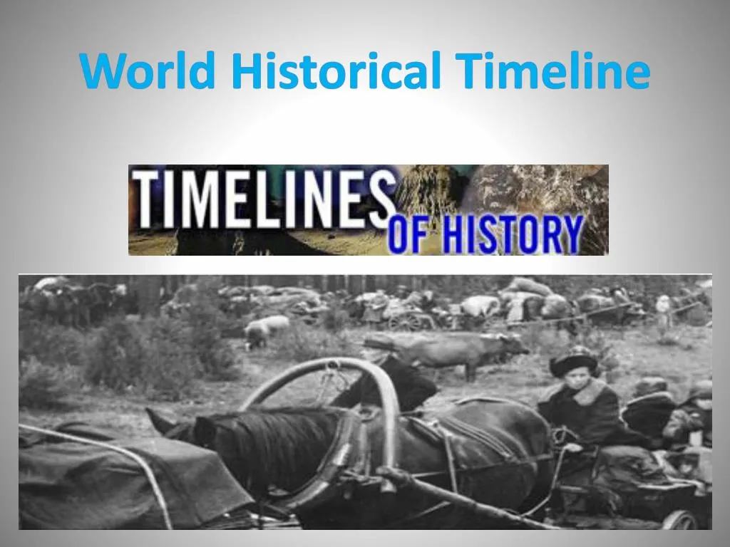 world historical timeline