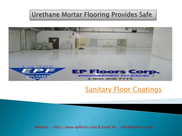 Sanitary Floor Coatings