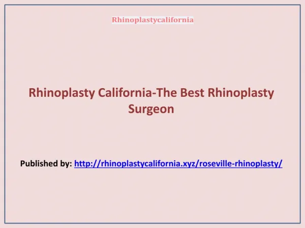 The Best Rhinoplasty Surgeon