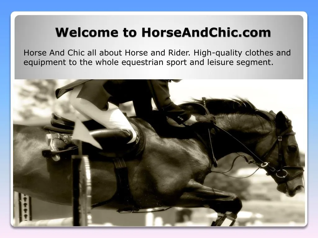 welcome to horseandchic com