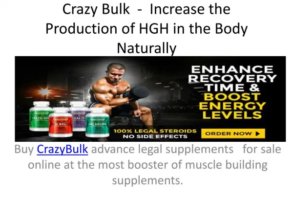 Crazy Bulk Reviews - Muscle Gainer and Improve the Energy Level