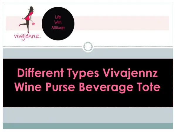 Different Types Vivajennz Wine Purse Beverage Tote