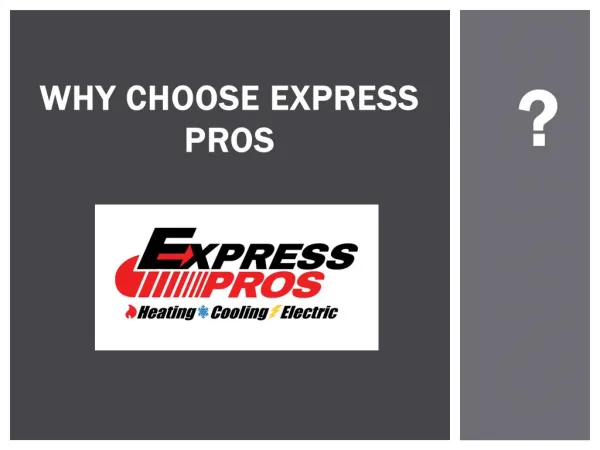 Why Choose Express Pros?