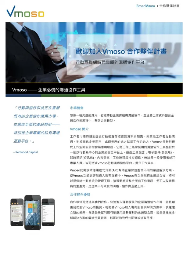 Vmoso 合作夥伴計畫