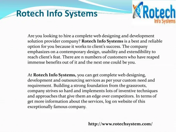 Rotech Info Systems Feedback