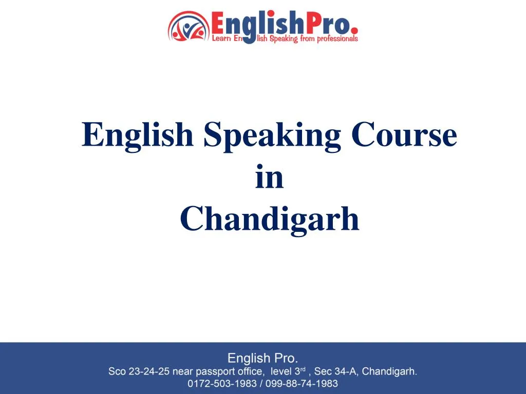 english speaking course in chandigarh