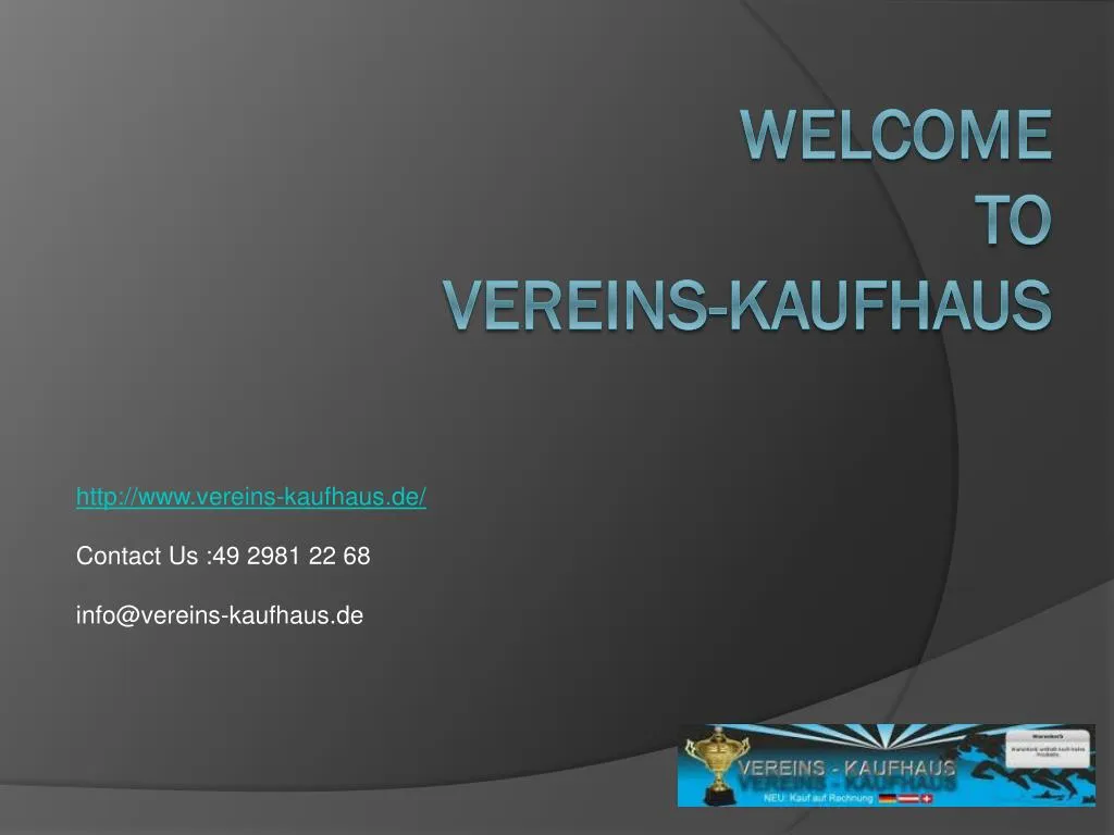 http www vereins kaufhaus de contact us 49 2981 22 68 info@vereins kaufhaus de