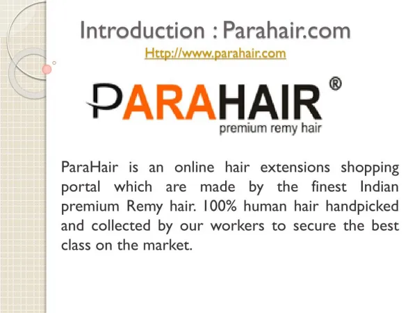 Buy Best Human Hair Extensions from Parahair.com