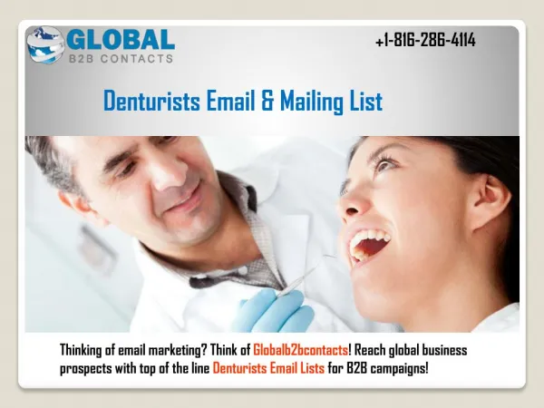 Denturists Email & Mailing List