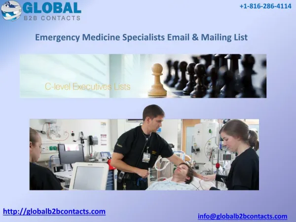 Emergency medicine specialists Email & Mailing List