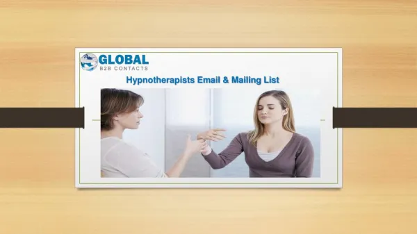 Hypnotherapists Email & Mailing List