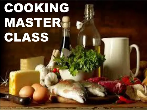 Cooking Master classes by Christophestanic
