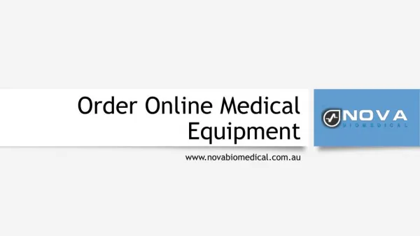 Order Online Medical Equipment