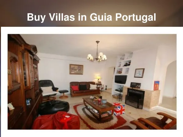 Buy Villas in Guia Portugal