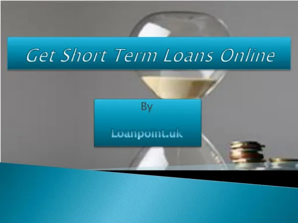 Short Term Loans for bad credit history people