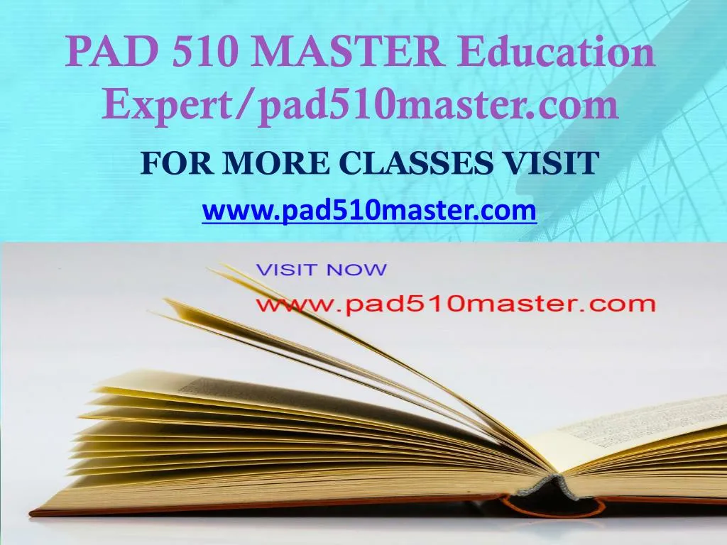 pad 510 master education expert pad510master com