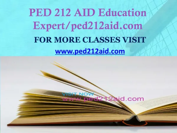 PED 212 AID Education Expert/ped212aid.com