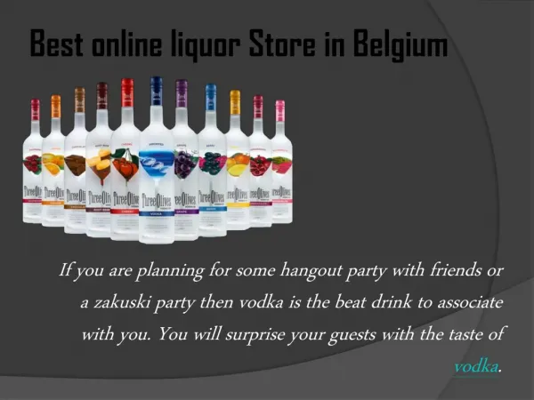 Buy online liquor in Belgium