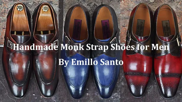 Handmade Monk Strap Shoes for Men