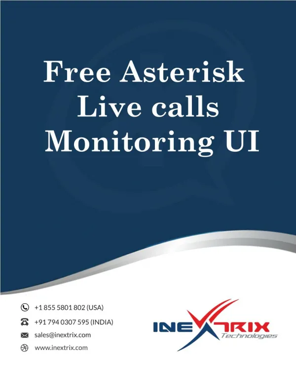 Free Asterisk Live calls Monitoring UI (Limited licenses only)