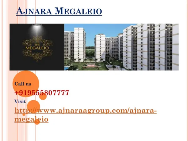 Ajnara Megaleio Real Estate Project