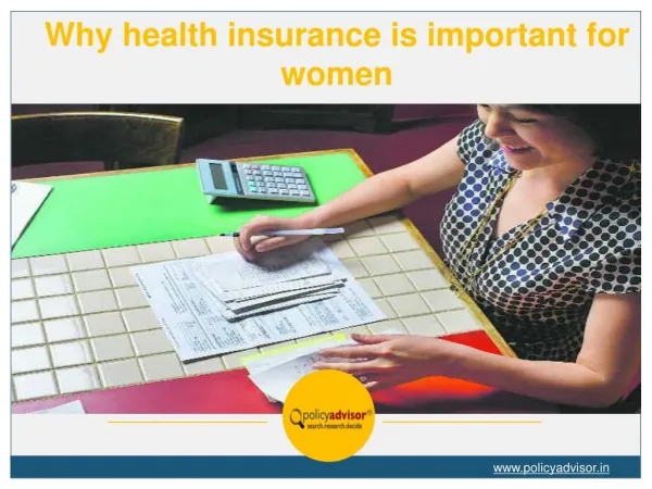 Why health insurance is important for women