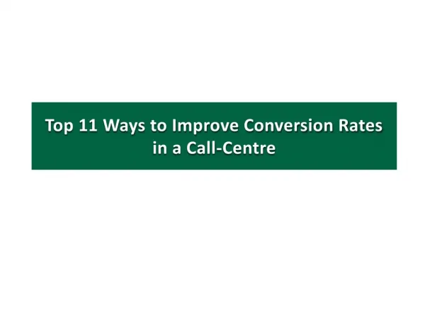 11 Ways to Improve Your Conversion Rates using Customer Service