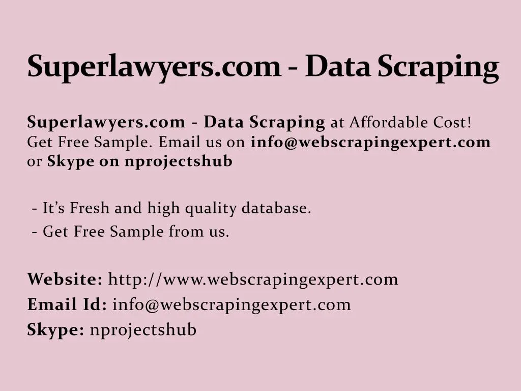 superlawyers com data scraping