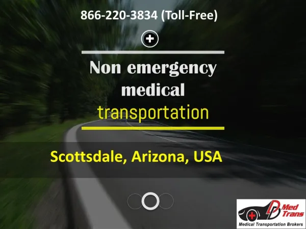 Reserve an appropriate Non emergency medical ride in Arizona, USA