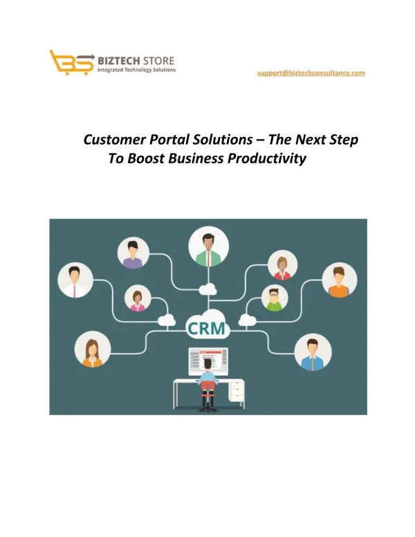 Customer Portal Solutions - The Next Step To Boost Business Productivity