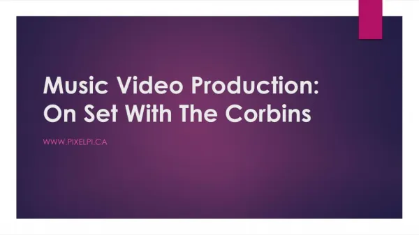 Music Video Production On Set With The Corbins