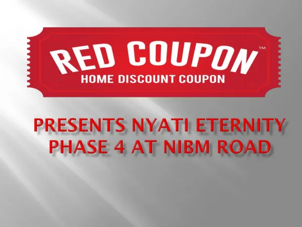 Nyati Eternity Phase 4 At Nibm Road Offers Luxurious Flats In Pune