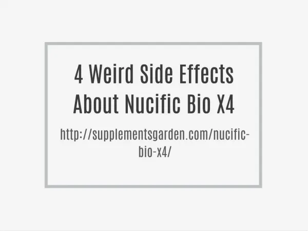 Nucific Bio x4