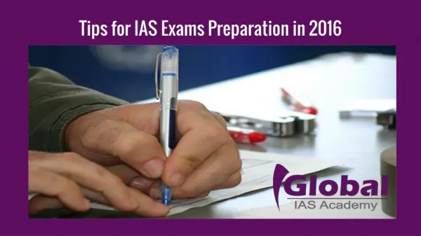 Tips for IAS Exams Preparation in 2016