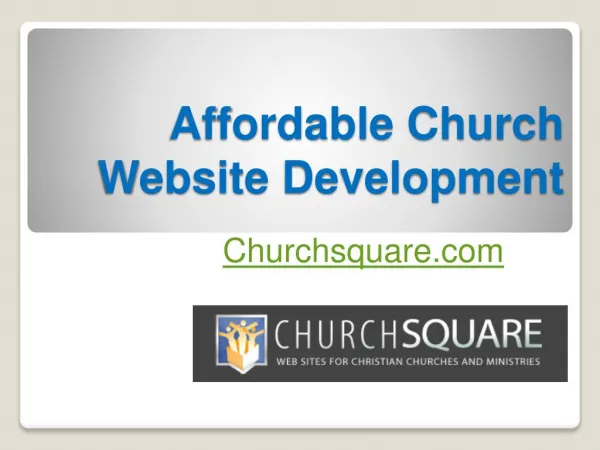 Affordable Church Website Development - Churchsquare.com