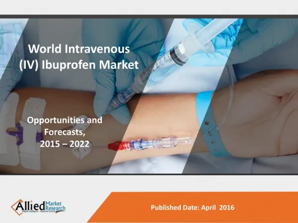 IV Ibuprofen Market Size, Analysis & Forecast 2015 - 2022