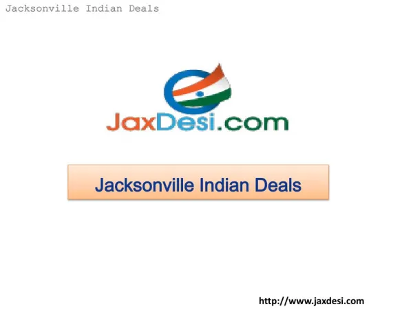 Jacksonville Indian Deals