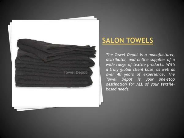 Looking for Salon Towels
