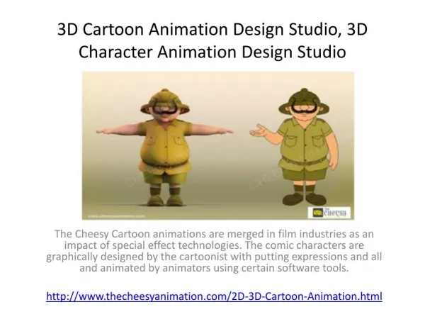 3D Cartoon Animation Design Studio, 3D Character Animation Design Studio