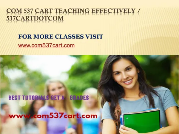 com 537 cart teaching effectvely /com537cartdotcom
