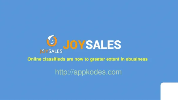 Appkodes Joysale clone - Buy and sell