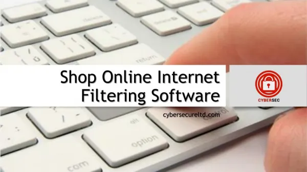 Shop Online Internet Filtering Software