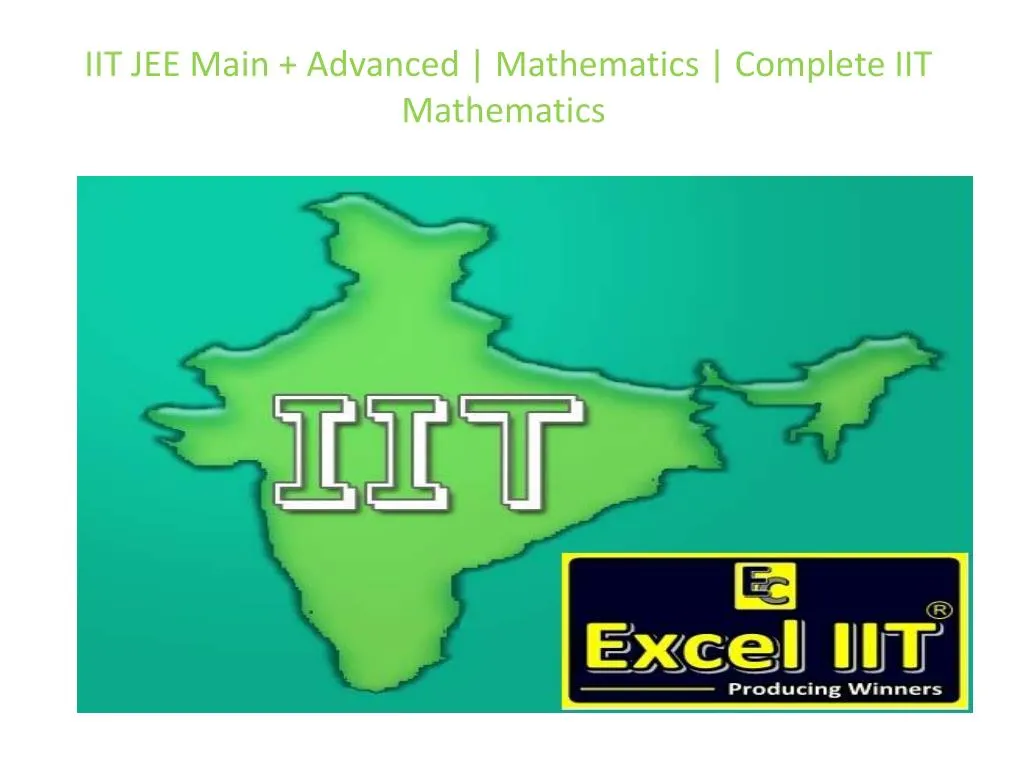 iit jee main advanced mathematics complete iit mathematics